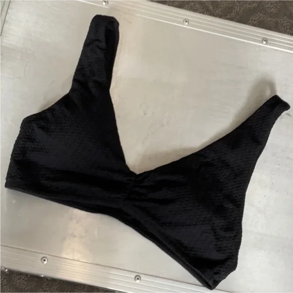 Free People Boreh Black Ribbed Bikini Set - Picture 5 of 9